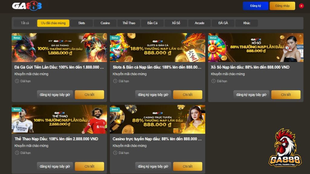 Hướng dẫn nhận khuyến mãi GA888 theo từng bước