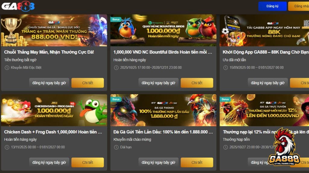 Tại sao nên chọn khuyến mãi GA888?