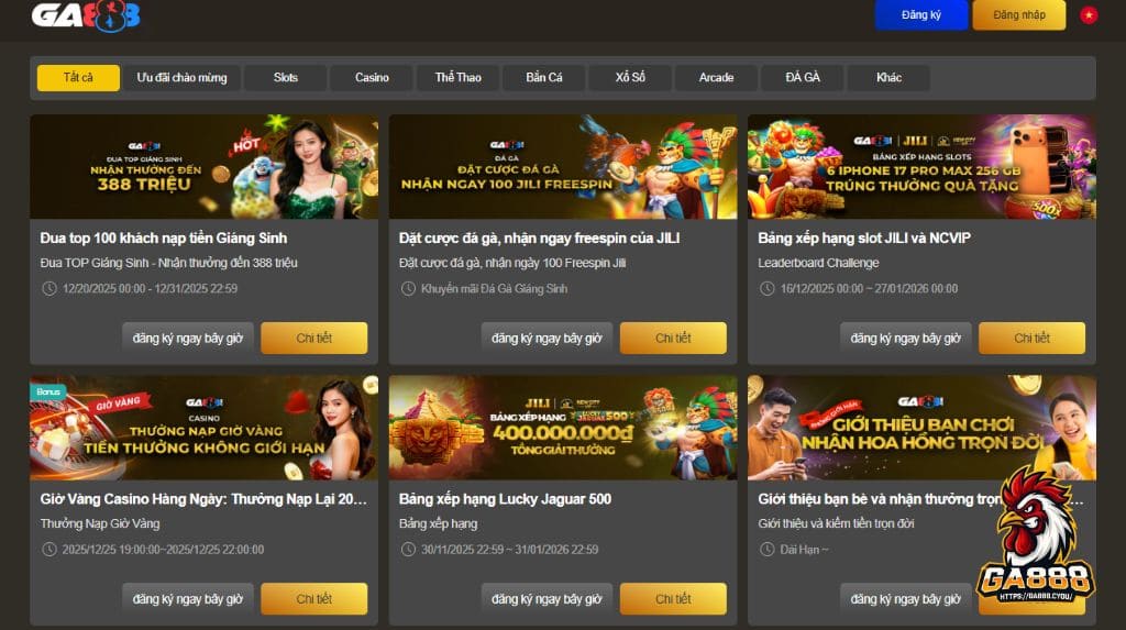 Ưu đãi áp dụng sự kiện đặc biệt